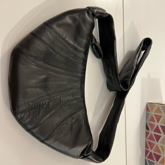 *SOLD* Lemaire Small Croissant Bag in Black - Picture 2 of 9